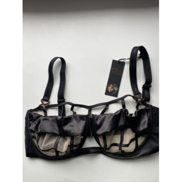 Scantilly Curvy Kate Black Sheer Balconette Bra . New With Tags - Picture 1 of 10